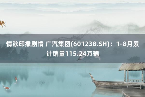 情欲印象剧情 广汽集团(601238.SH)：1-8月累计销量115.24万辆