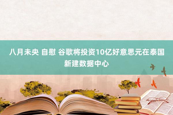 八月未央 自慰 谷歌将投资10亿好意思元在泰国新建数据中心