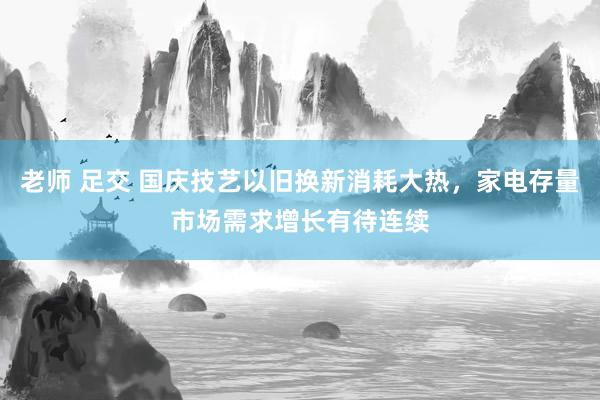 老师 足交 国庆技艺以旧换新消耗大热，家电存量市场需求增长有待连续