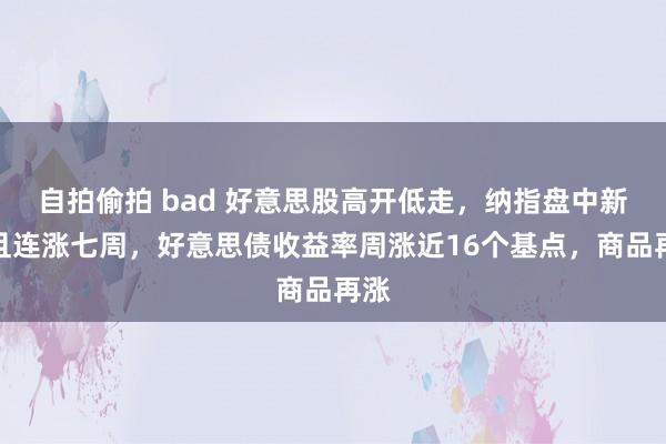 自拍偷拍 bad 好意思股高开低走，纳指盘中新高且连涨七周，好意思债收益率周涨近16个基点，商品再涨