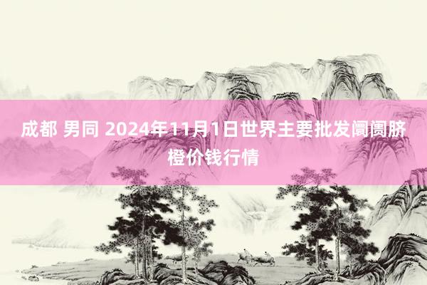 成都 男同 2024年11月1日世界主要批发阛阓脐橙价钱行情