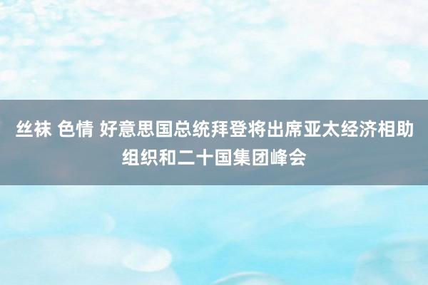 丝袜 色情 好意思国总统拜登将出席亚太经济相助组织和二十国集团峰会