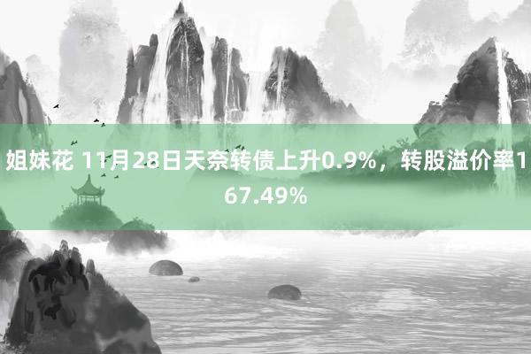 姐妹花 11月28日天奈转债上升0.9%，转股溢价率167.49%