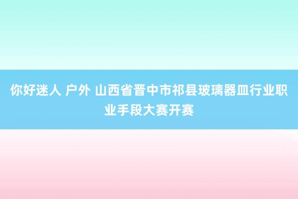 你好迷人 户外 山西省晋中市祁县玻璃器皿行业职业手段大赛开赛