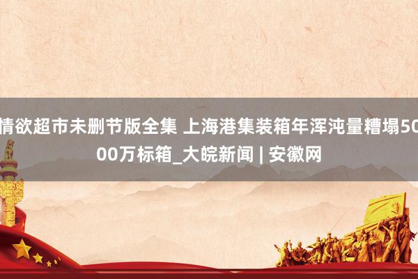 情欲超市未删节版全集 上海港集装箱年浑沌量糟塌5000万标箱_大皖新闻 | 安徽网