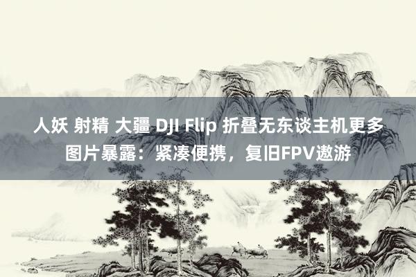 人妖 射精 大疆 DJI Flip 折叠无东谈主机更多图片暴露：紧凑便携，复旧FPV遨游