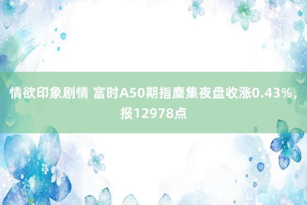 情欲印象剧情 富时A50期指麇集夜盘收涨0.43%，报12978点